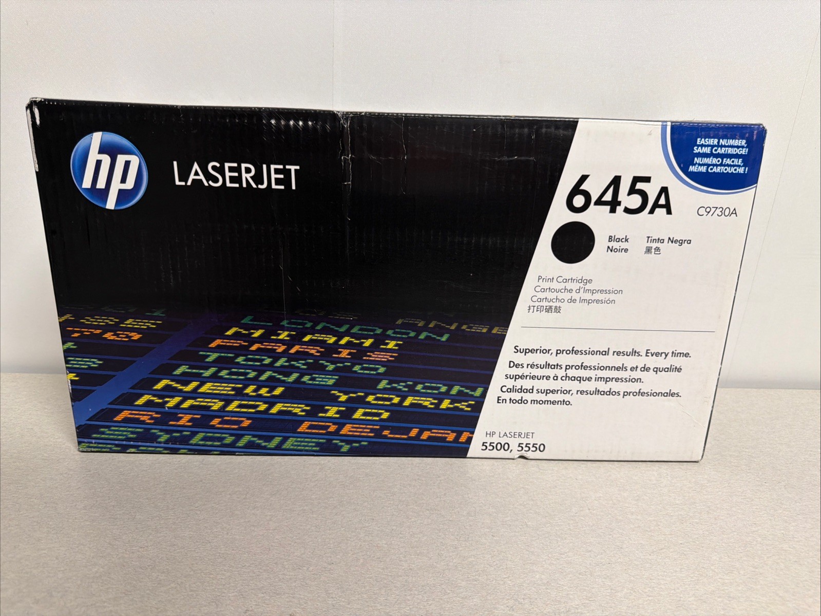 New Genuine HP 645A Black Toner Cartridge C9730A for Laserjet 5500, 5550