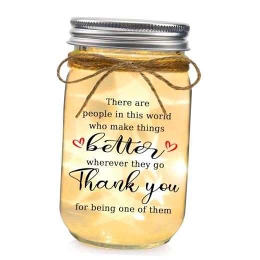 Gifts for Women Mason Jar Night Light - Inspirational Birthday Gifts Thank You