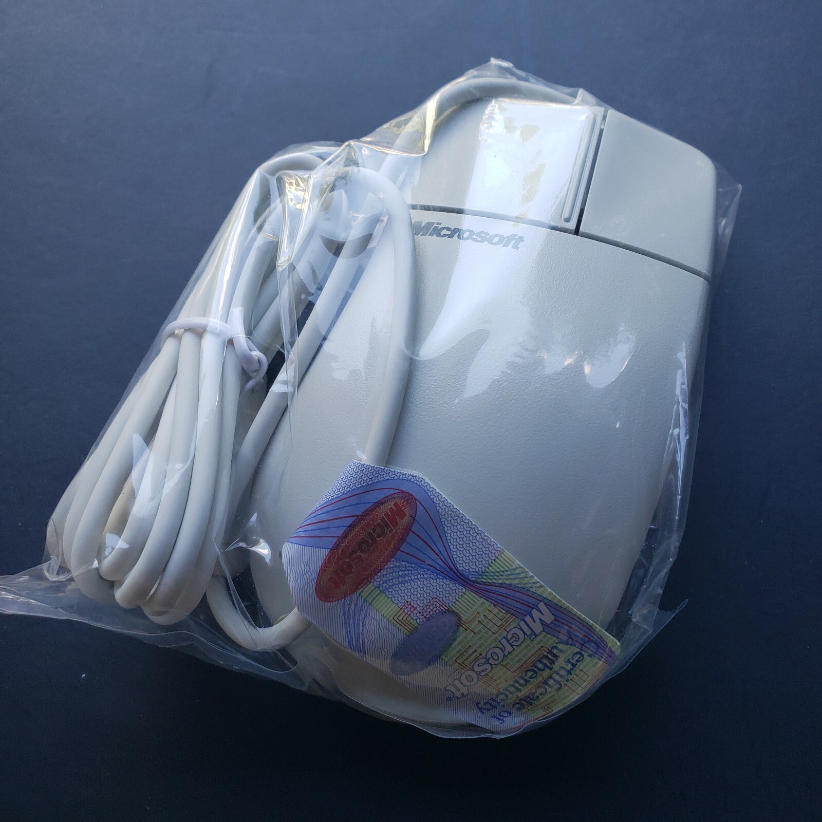 Vintage 1999 Genuine Microsoft X03-67773 Compatible PS/2 2.1A Wired Mouse New 