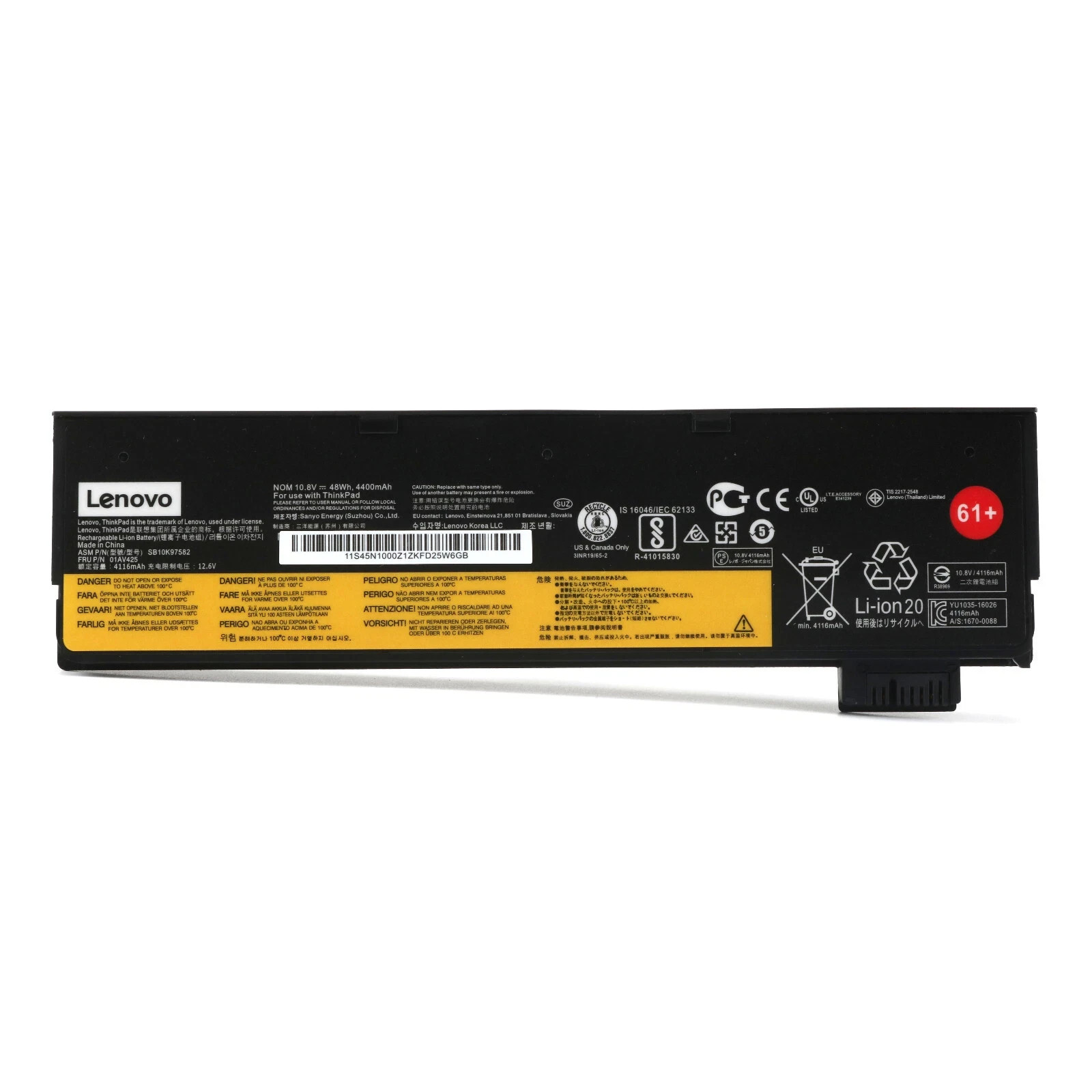 NEW Genuine 61+ Battery For Lenovo Thinkpad T470 T480 T570 01AV425 01AV424 48Wh