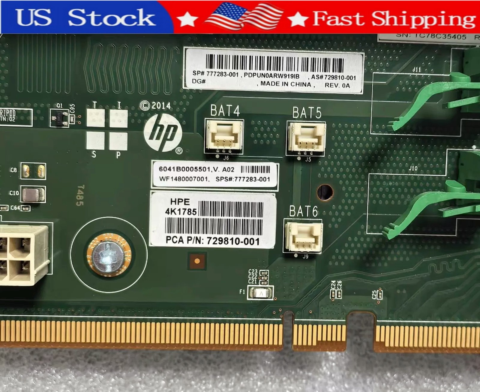 1PC Open Box HP 729810-001 DL380 Gen9 Secondary PCIe Riser 777283-001 768343-001