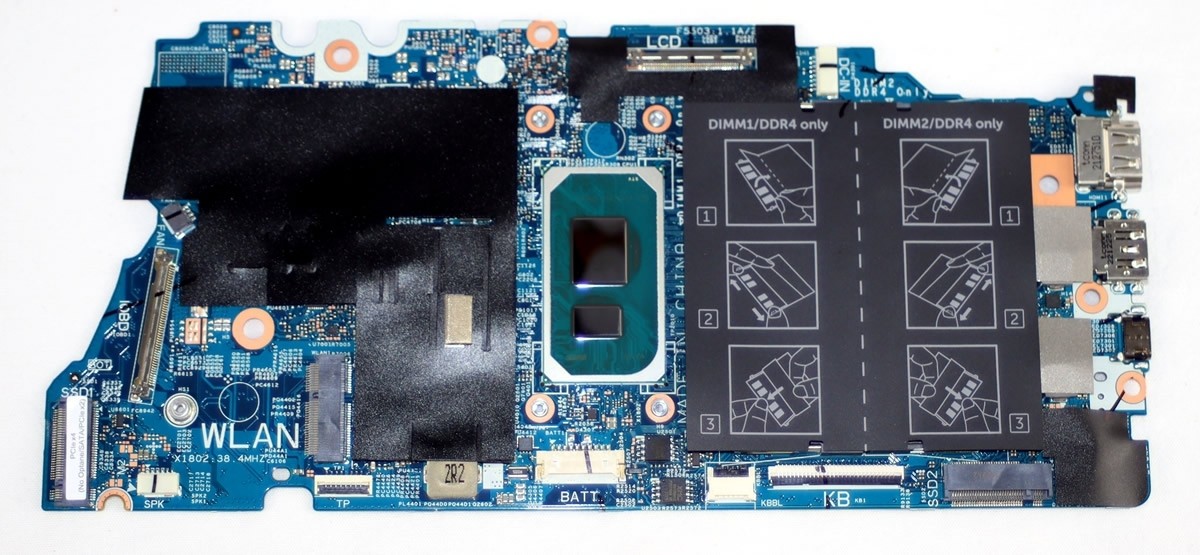 NEW Dell N9CJ5 Inspiron 5402 5502 Core i5-1135G7 Motherboard Intel UMA Graphics