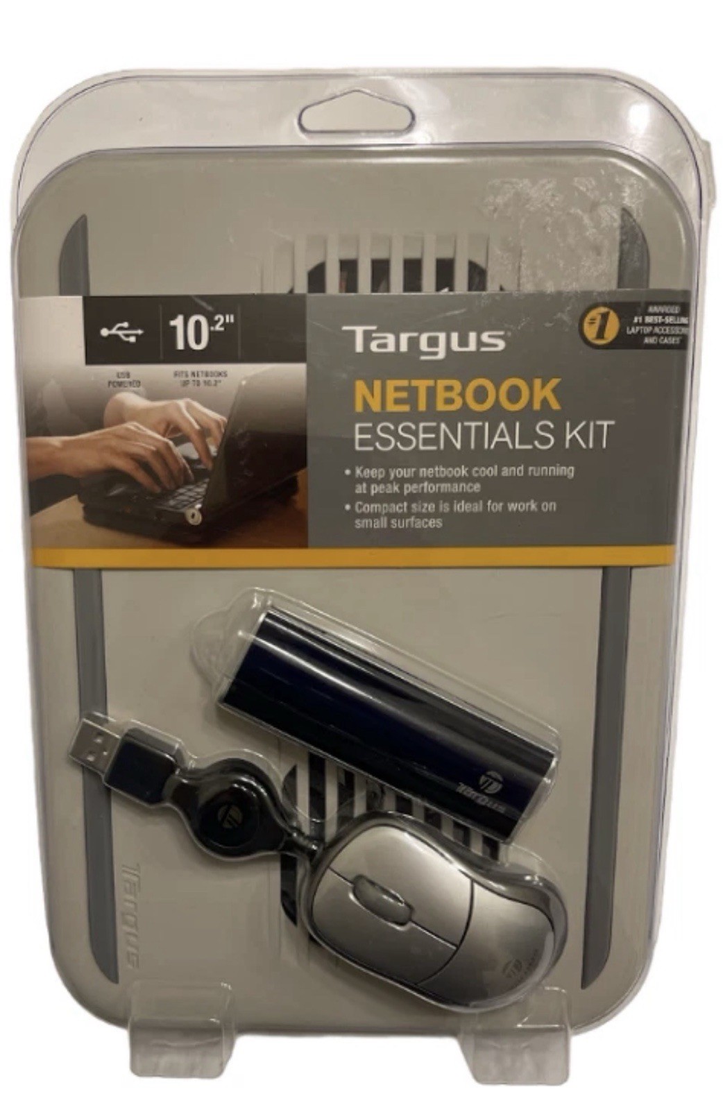Targus Netbook Essentials Kit w/Chill Mat, USB Hub/Mouse