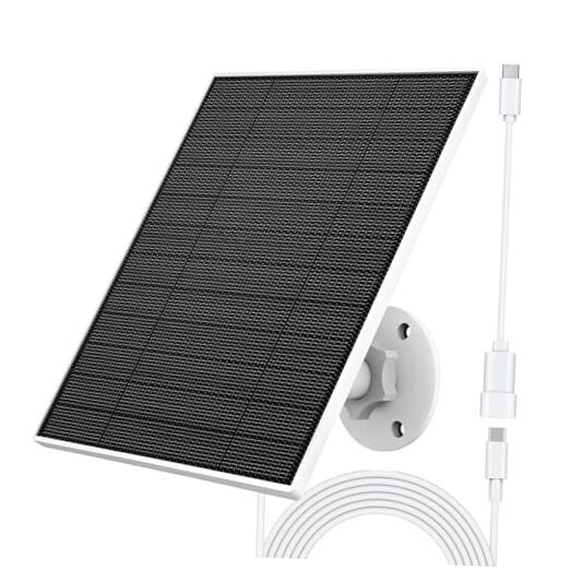 5W Solar Panel for Eufy Camera - 5W Compatible with Eufycam 3/3C/2/2/1