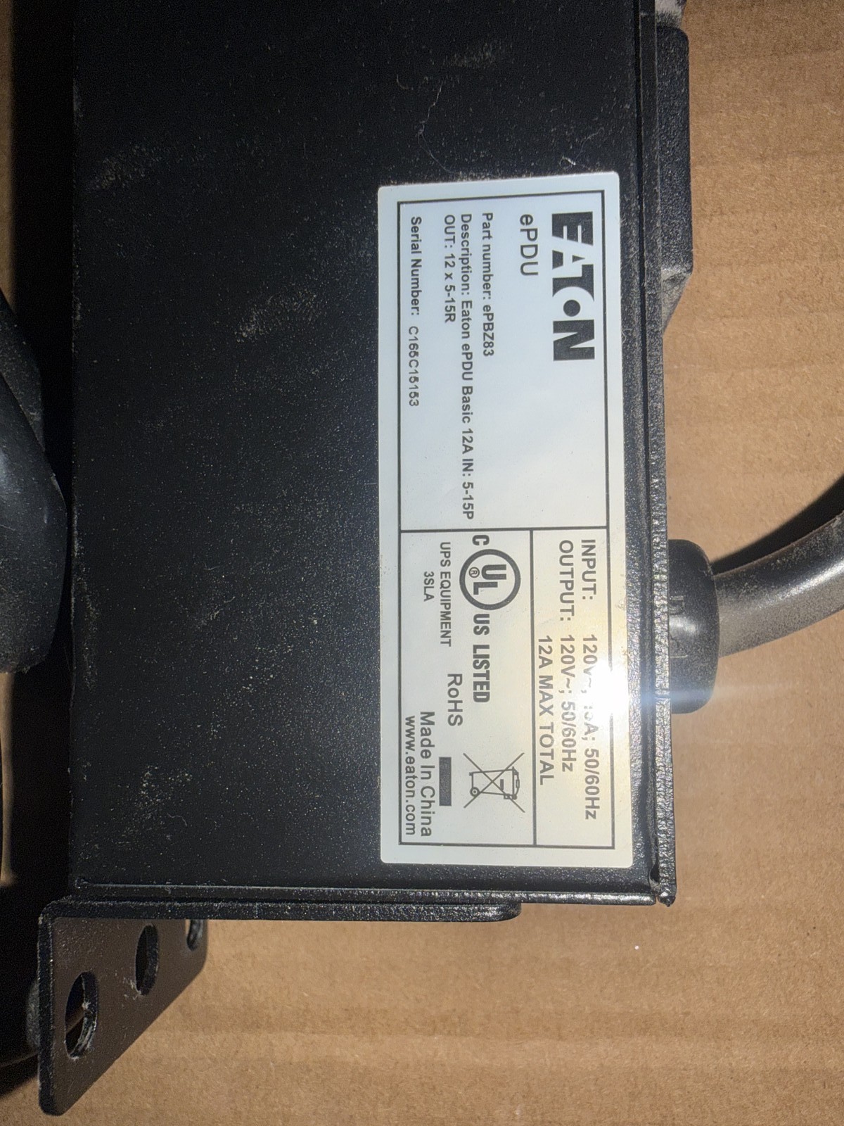 EATON ePDU Basic 12A 12x5-15R 120V 50/60Hz