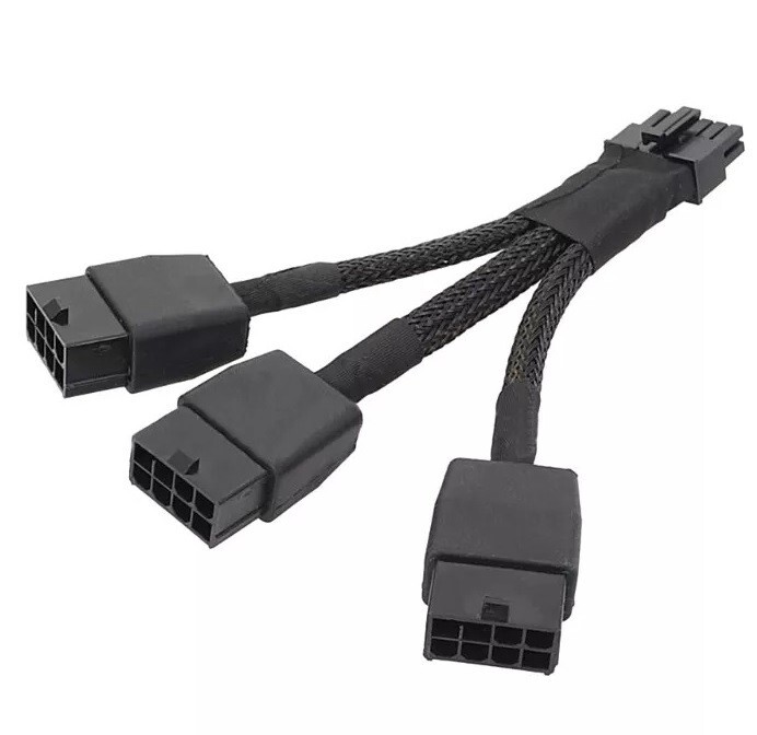 NVIDIA PCIe 12VHPWR 12+4-pin to 3x PCIe 8-pin Adapter Cable (12CF1-1PW138)