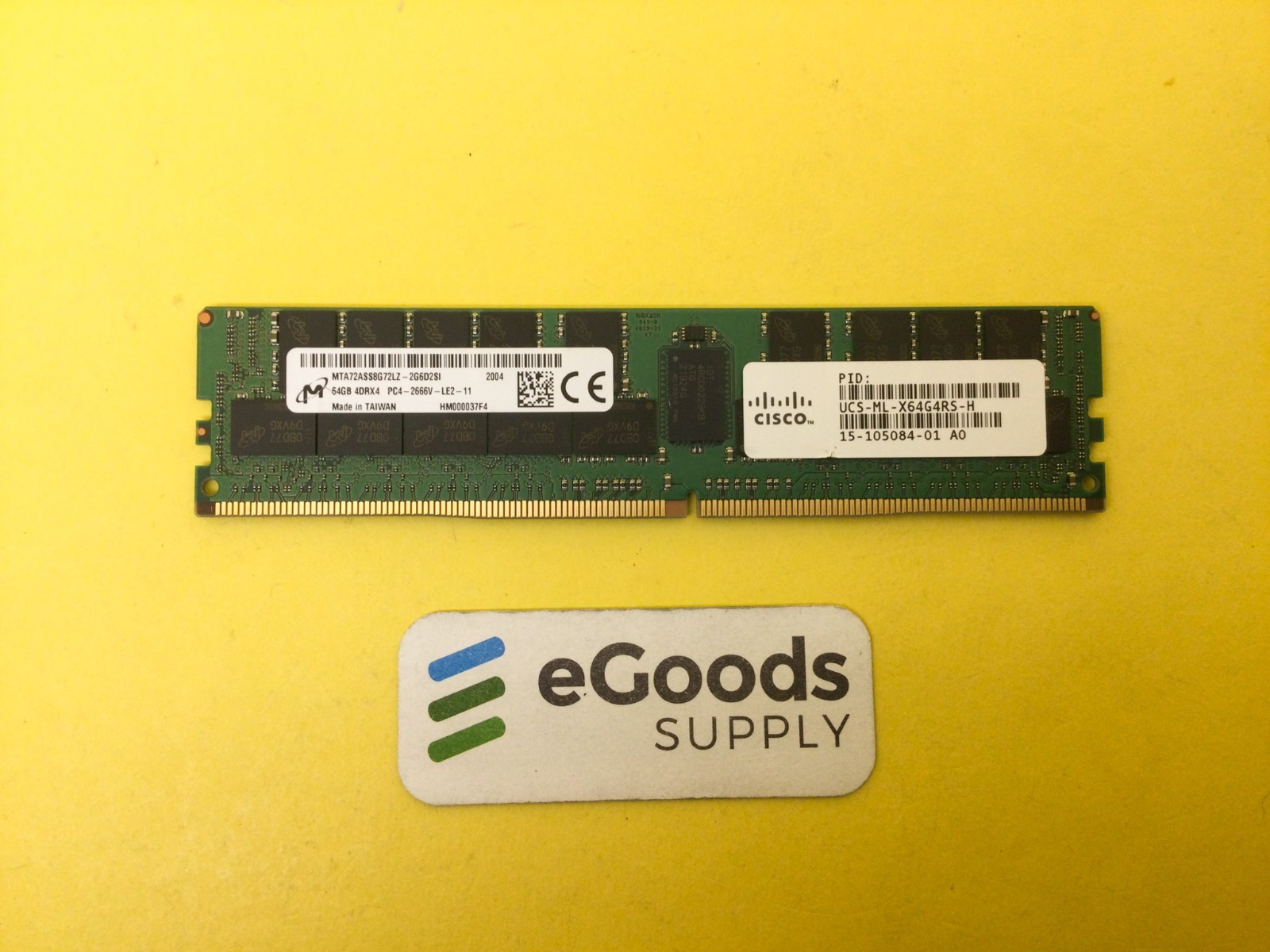 MTA72ASS8G72LZ-2G6D2 UCS-ML-X64G4RS-H CISCO MICRON 64GB 4DRX4 PC4-2666V DDR4 RAM