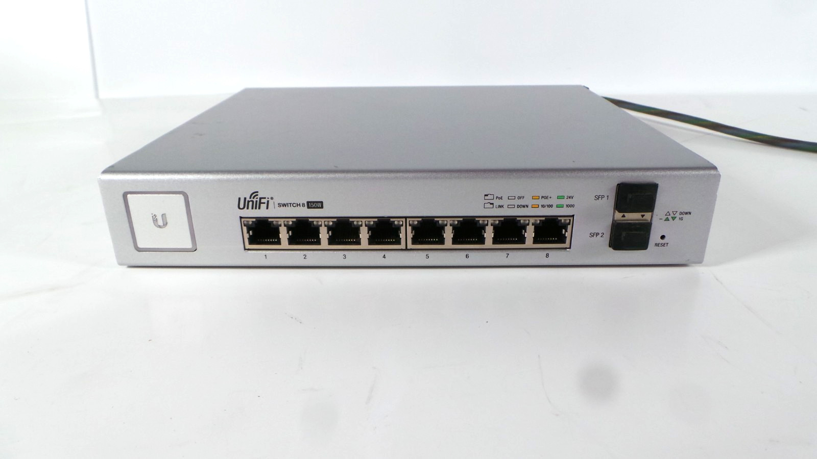 Ubiquiti US-8-150W 8-Port UniFi Network Switch, Managed PoE+ Gigabit Switch
