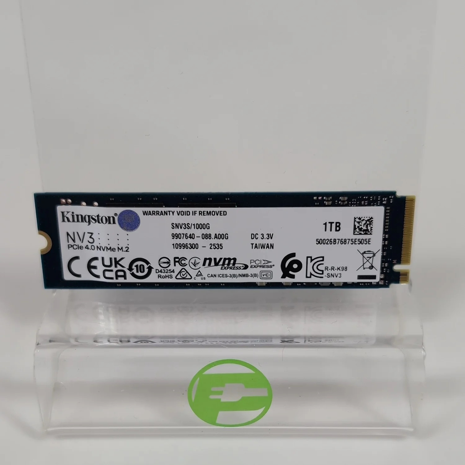 Kingston 2280mm NV3 1TB M.2 NVMe Gen 4.0 x 4 SSD SNV3S