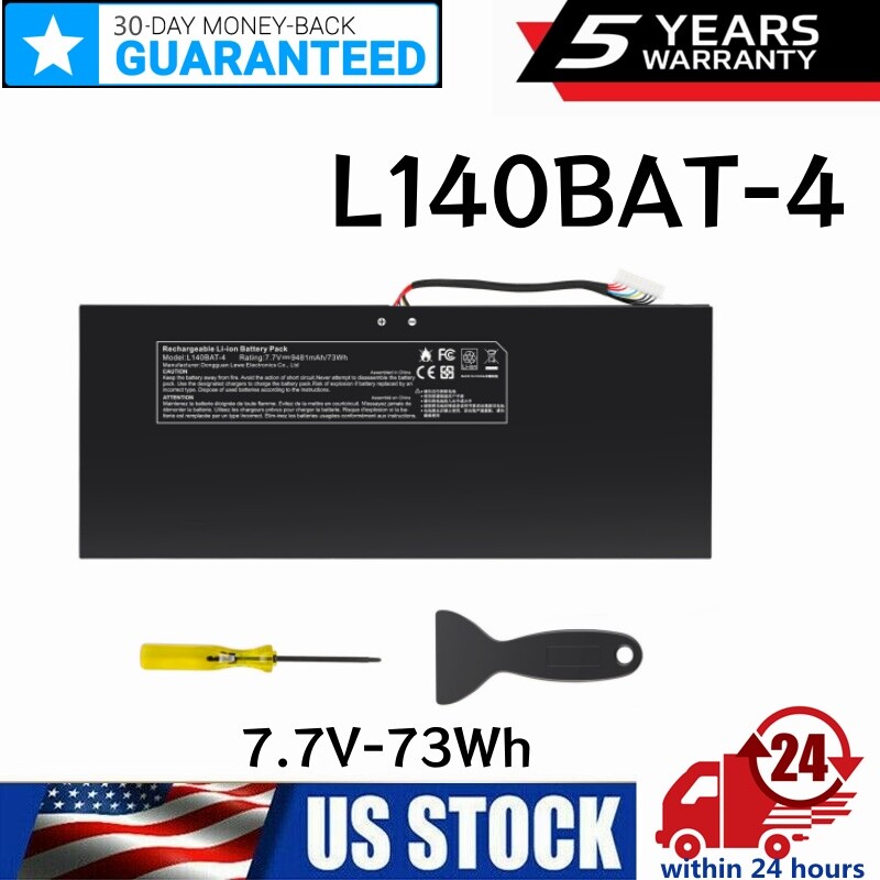 L140BAT-4 6-87-L140S-72B01 7.7V 73Wh Battery for Lemp9 System76 Darter Pro 2021