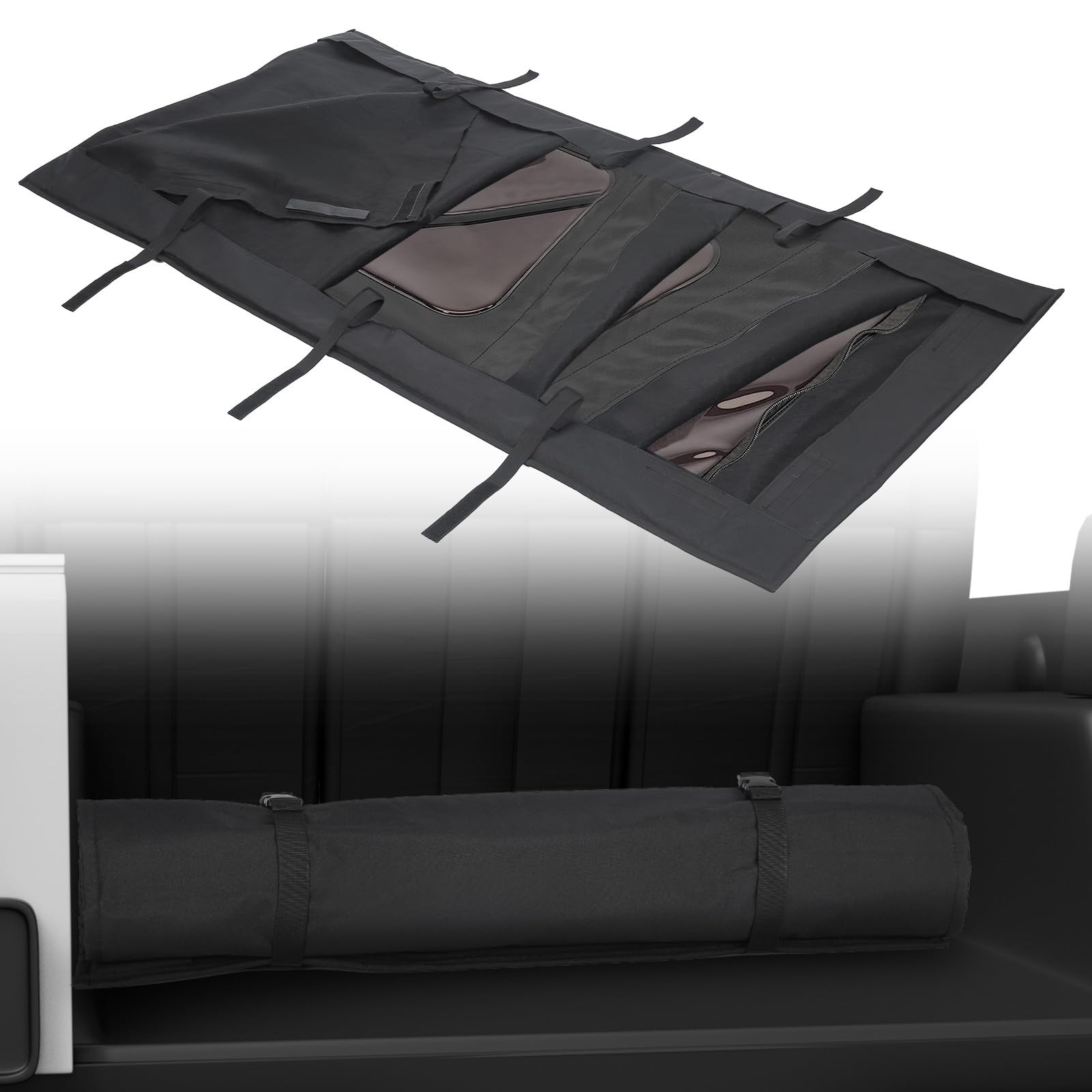 Soft Top Window Storage Bag for Jeep Wrangler TJ JL CJ YJ 1976~2026 Waterproof