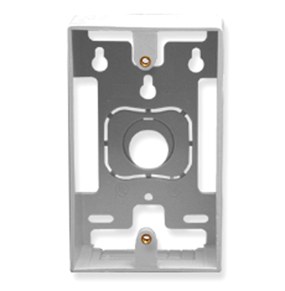 Mounting box 1-gang white