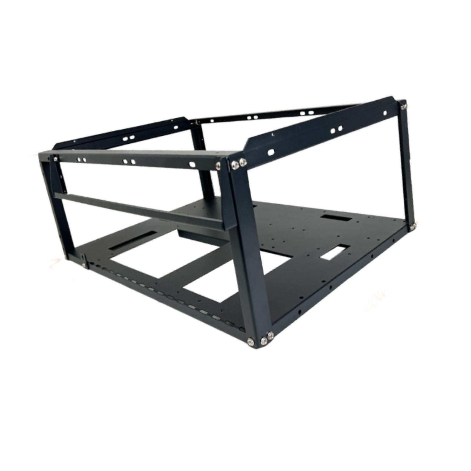 Open Computer Case PC Case Stackable Rack Easy Installation Good Heat