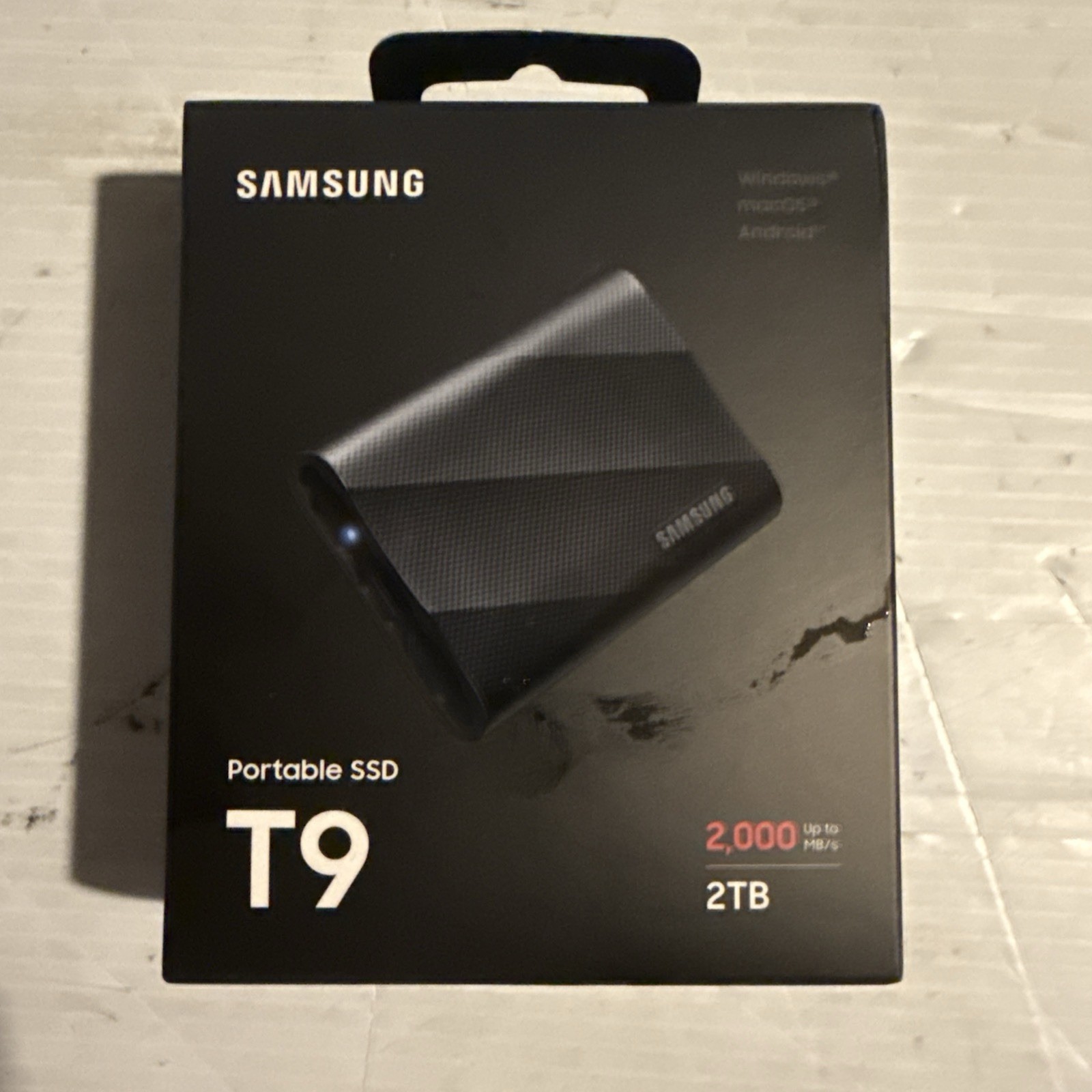 Samsung T9 Portable 2TB 2000MB/s SSD - Black (MU-PG2T0B/AM) NEW