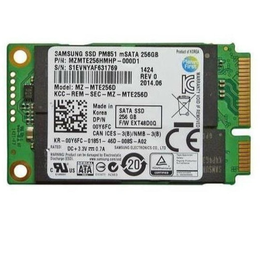 Samsung MZMTE256HMHP 256GB PM851 mSATA Laptop SSD Dell P/N 0Y6FC