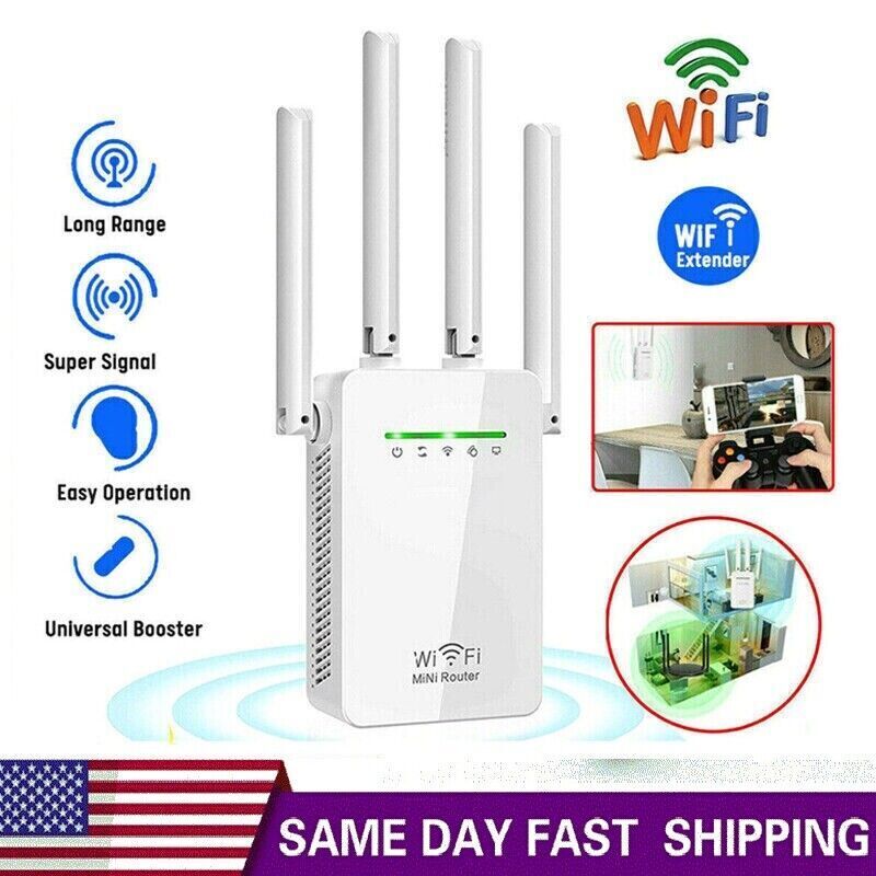 All-New 2024 WiFi Extender 1.2Gb/s Signal Booster Generation up to 4X Faster US