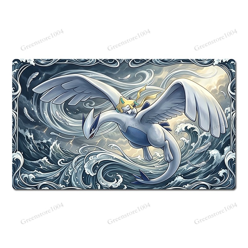 Lugia Jirachi Board Game Pokemon Table Playmat TCG CCG Mat Play Pad Mousepad