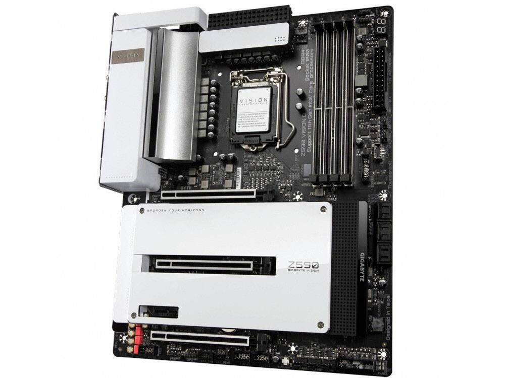 GIGABYTE Z590 VISION D motherboard LGA1200 4*DDR4 128G HDMI+DP ATX Tested ok