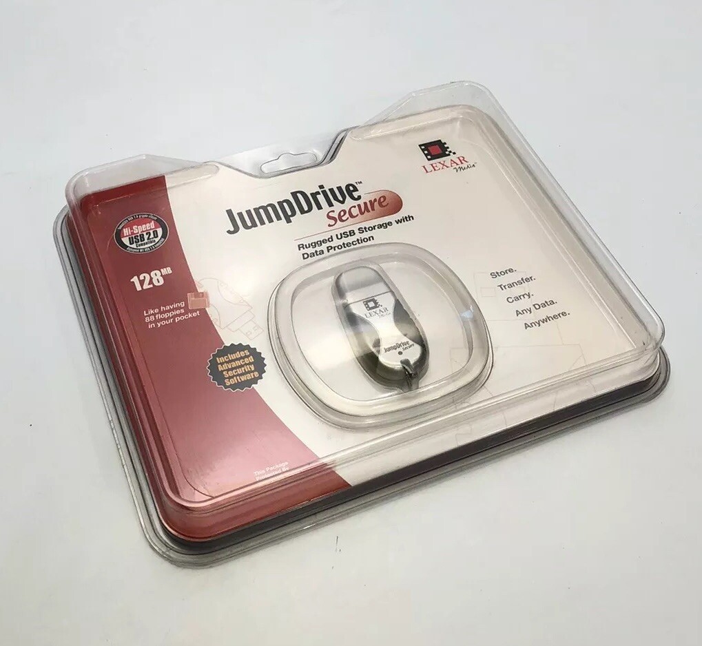 NIP Vintage Computer Technology (1999) 128M Jump Drive Thumb Drive Flash Drive