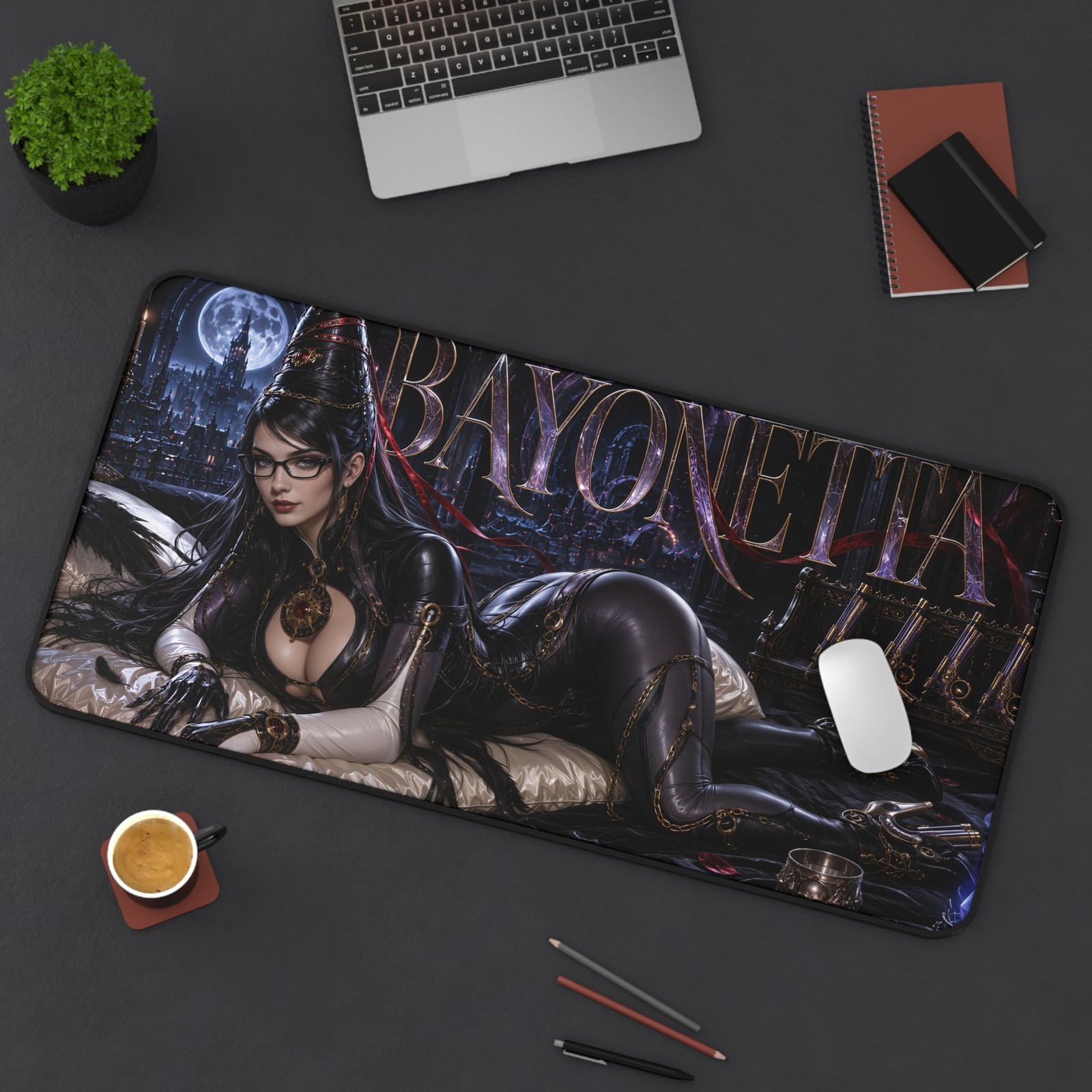 Bayonetta Mouse Pad, XXL Gaming Desk Mat, Umbra Witch Desk Pad