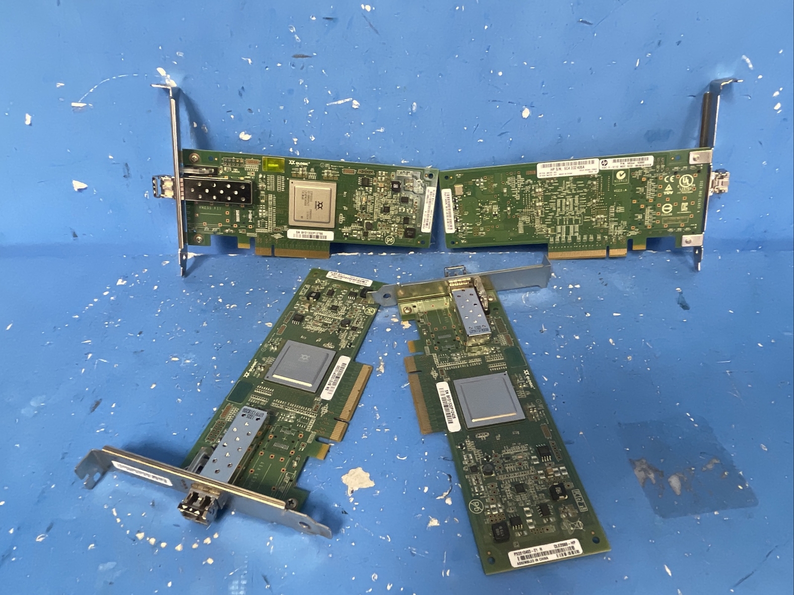 "LOT OF 4" HP 81Q 8Gbps 1 Port FC PCI-E x8 HBA QLE2560-HP AK344-63002 489190-001