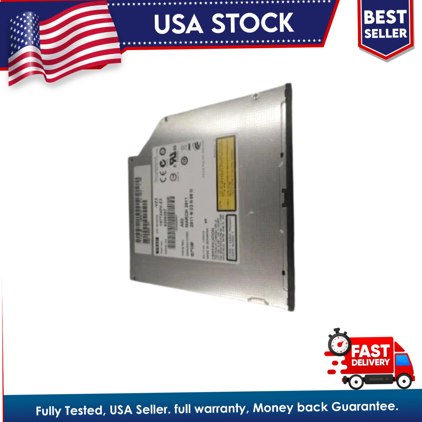 TEAC DV-W28SS-W94 Slim Slot Load SATA DVD±RW DL Drive Internal Laptop Tested