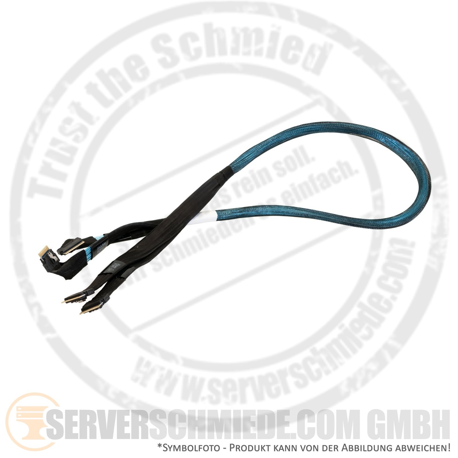 HP 90cm SAS NVMe cable 4x SFF-8654 DL380 DL560 Gen10 riser U.2 cage 876558-001