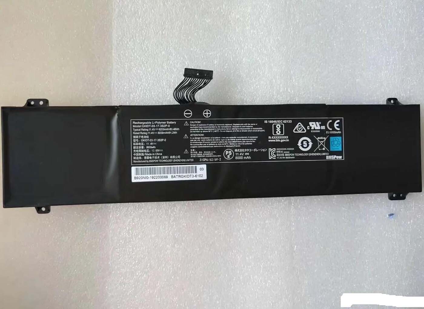 Genuine Battery GKIDT-03-17-3S2P-0 GKIDT-00-13-3S2P-0 Fusion 15 Getac Notebook