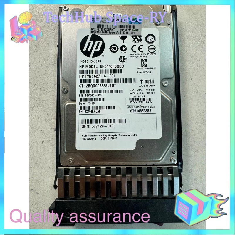 New HP EH0146FBQDC 627114-001 146GB 15K 6G 2.5 SC HARD DRIVE FOR GEN8/9"