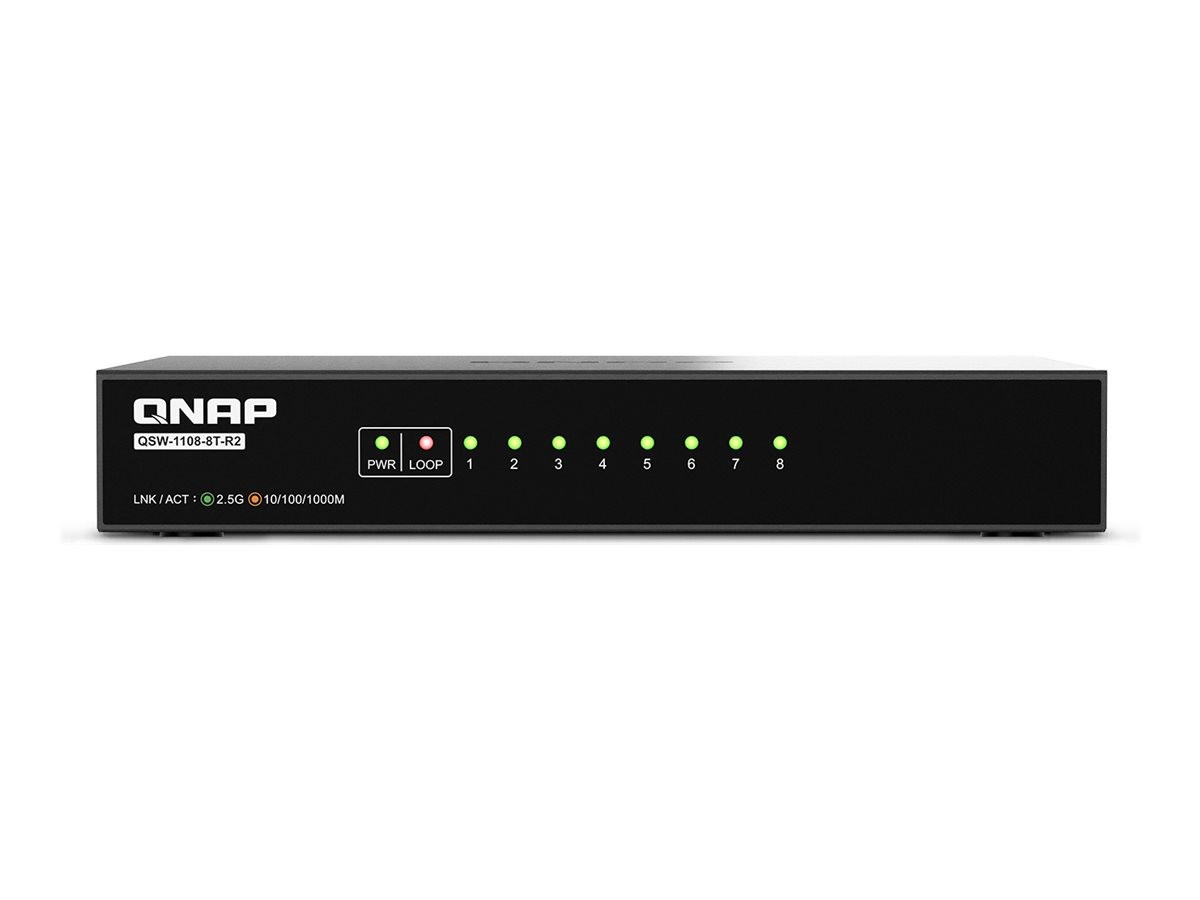 QNAP QSW-1108-8T-R2 Switch unmanaged 8 x 10/100/1000/2.5G QSW-1108-8T-R2