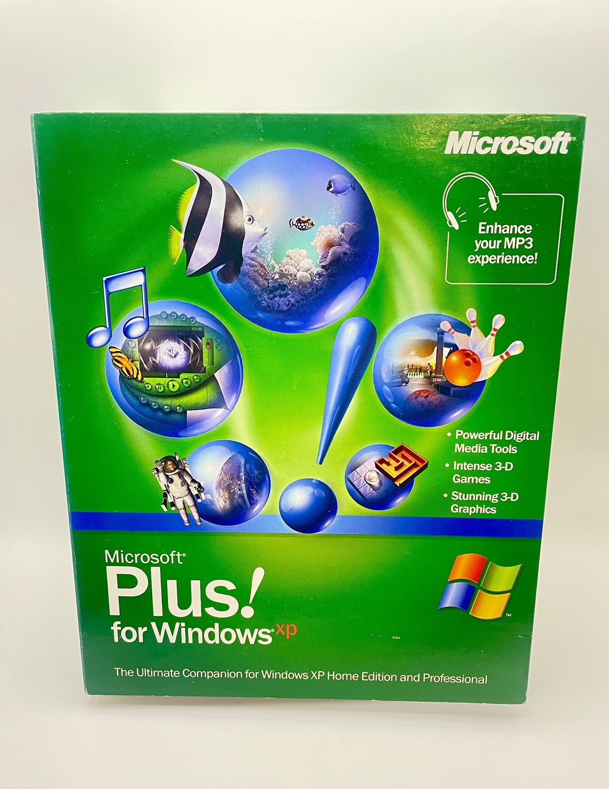 Microsoft Plus 2001 for Windows XP Set With CD & Manual Complete Rare SEALED 