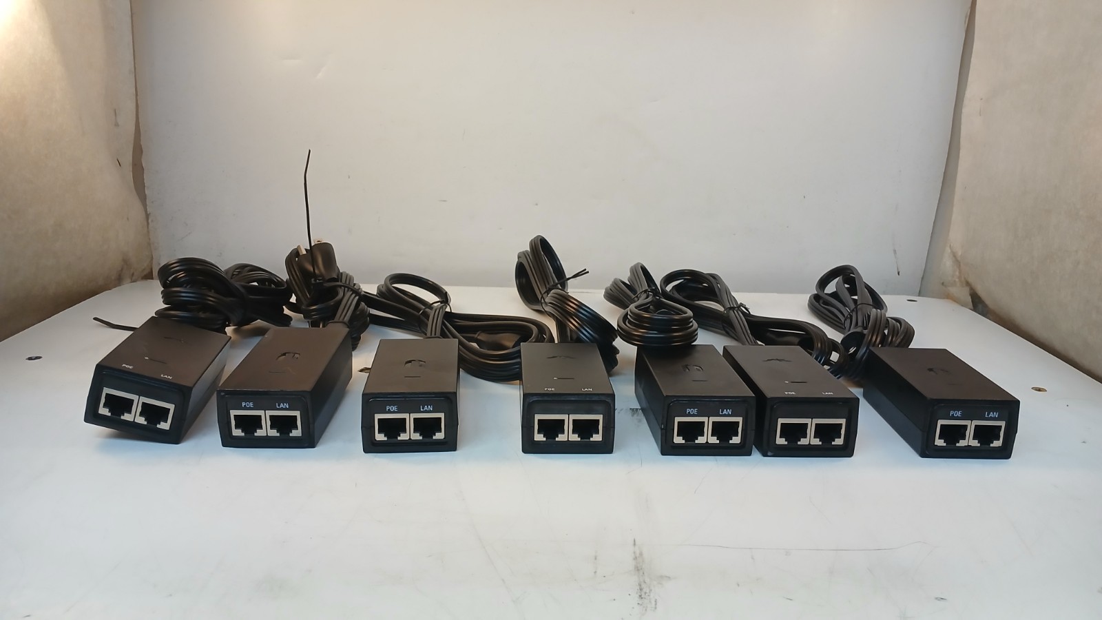 LOT OF 7 Ubiquiti 24V PoE Injectors/Power Supplies GP-A240-050 *WORKING* *READ