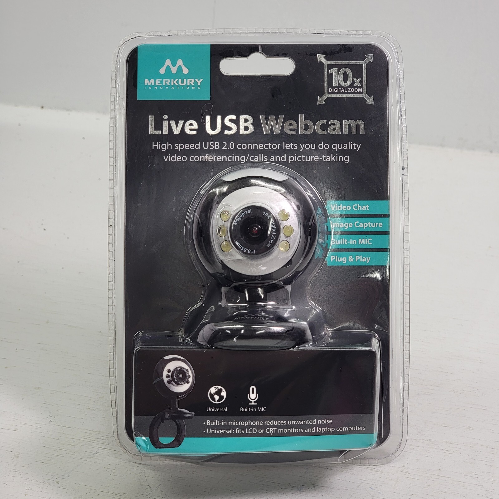 Merkury Innovations M-WC310 1.3MP USB 2.0 Webcam w/10x Digital Zoom Sealed