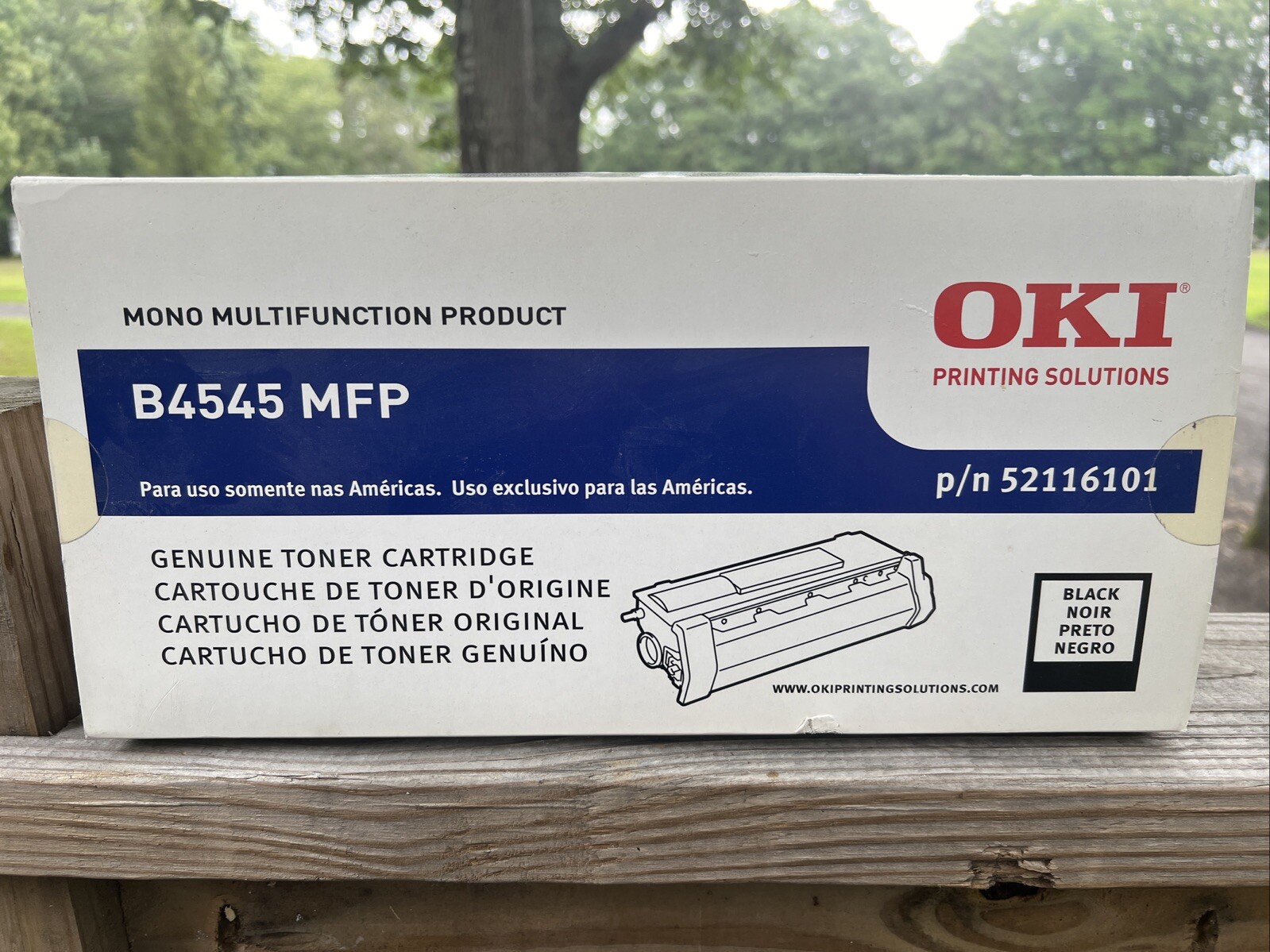 52116101 Original OEM Okidata Toner, Black Genuine Sealed B4545 MFP