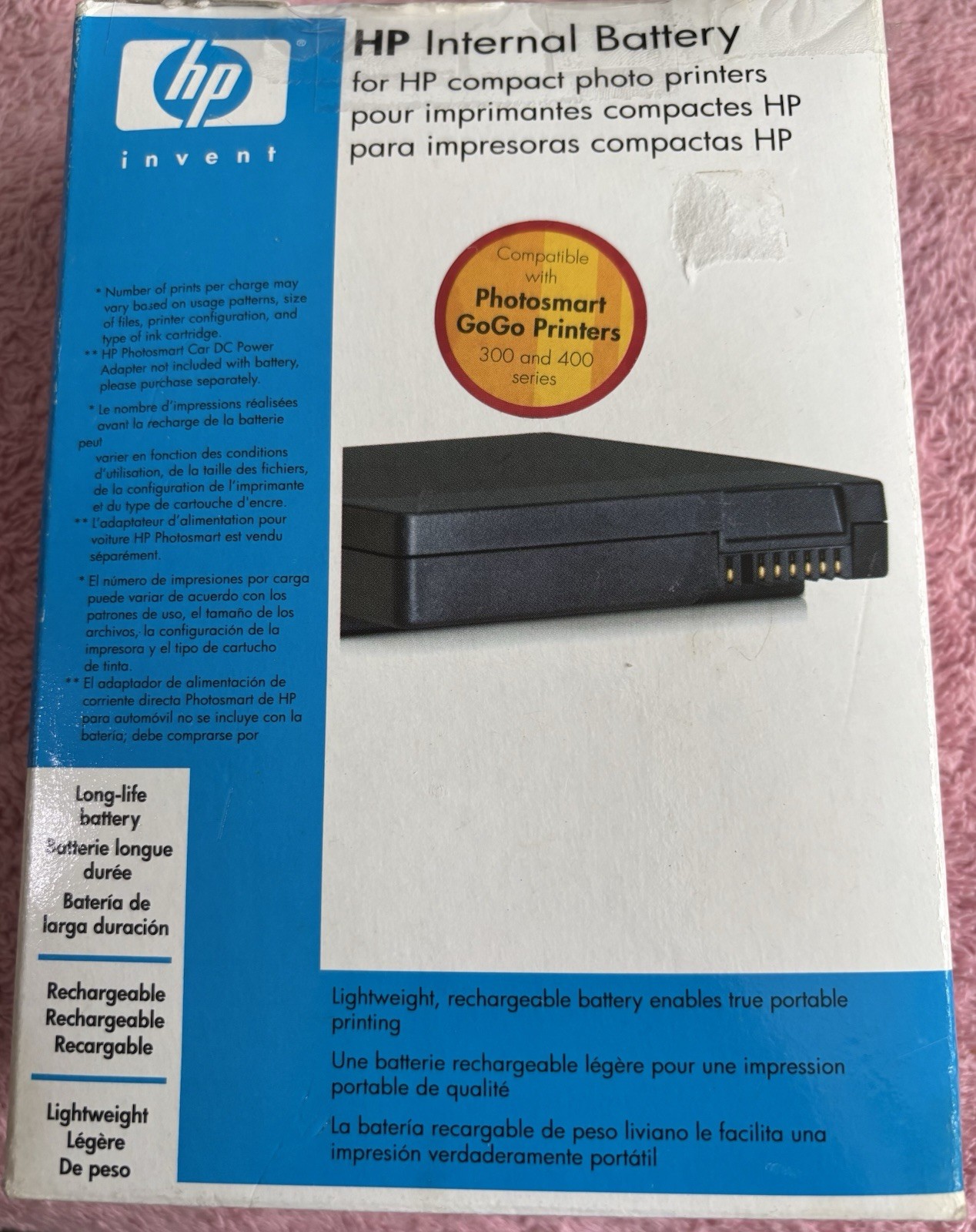 Hp Internal Battery For Hp Compact Photo Printers 1PQ5599A