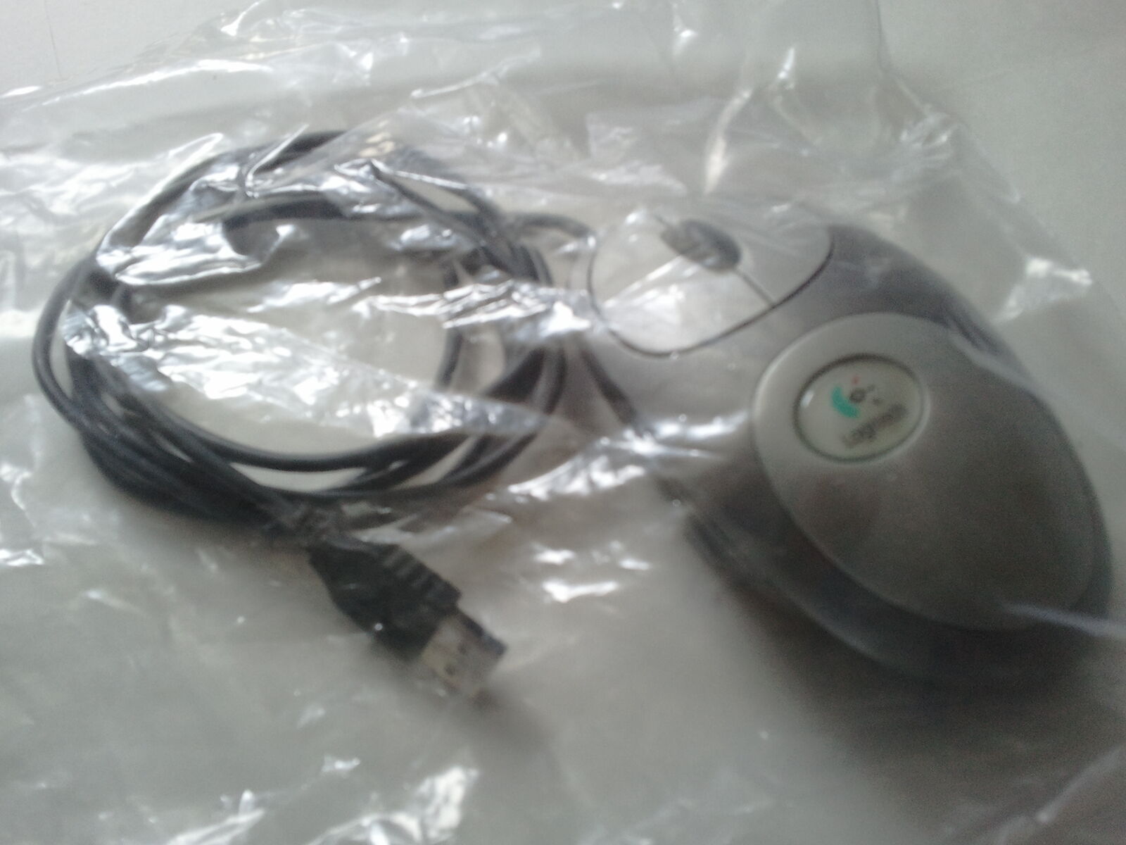 Logitech MouseMan Dual Optical Mouse NOT Cordless M-BL63B (NO BOX) (Bagged)