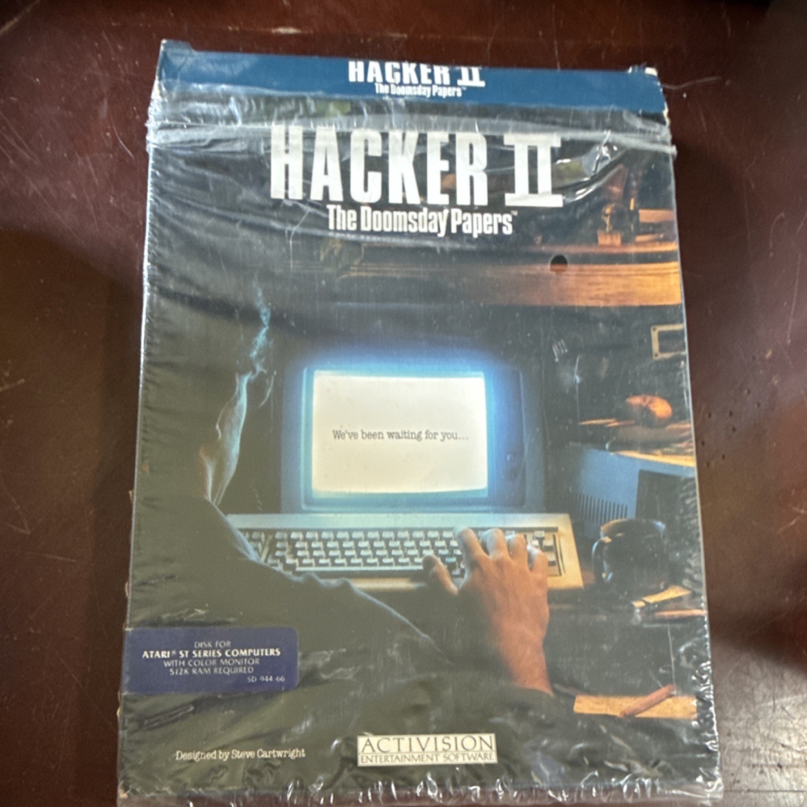 Activision Hacker II: The Doomsday Papers Atari ST 3.5" Floppy Box/Manuals CIB