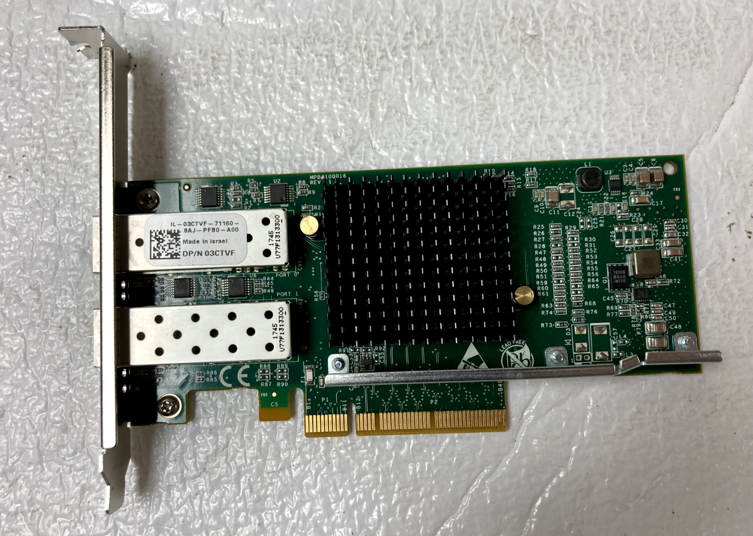 Silicom PE210G2SPI9A-XR V:1.5 10Gb Dual Port SFP Ethernet Adapter Card LowProfil