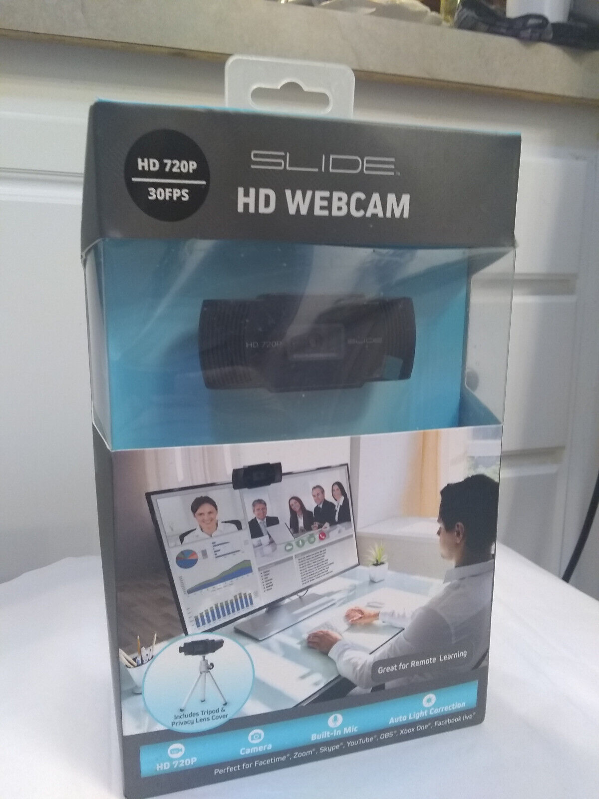 SLIDE SLI-WB12BK HD Webcam HD 720P 30FPS
