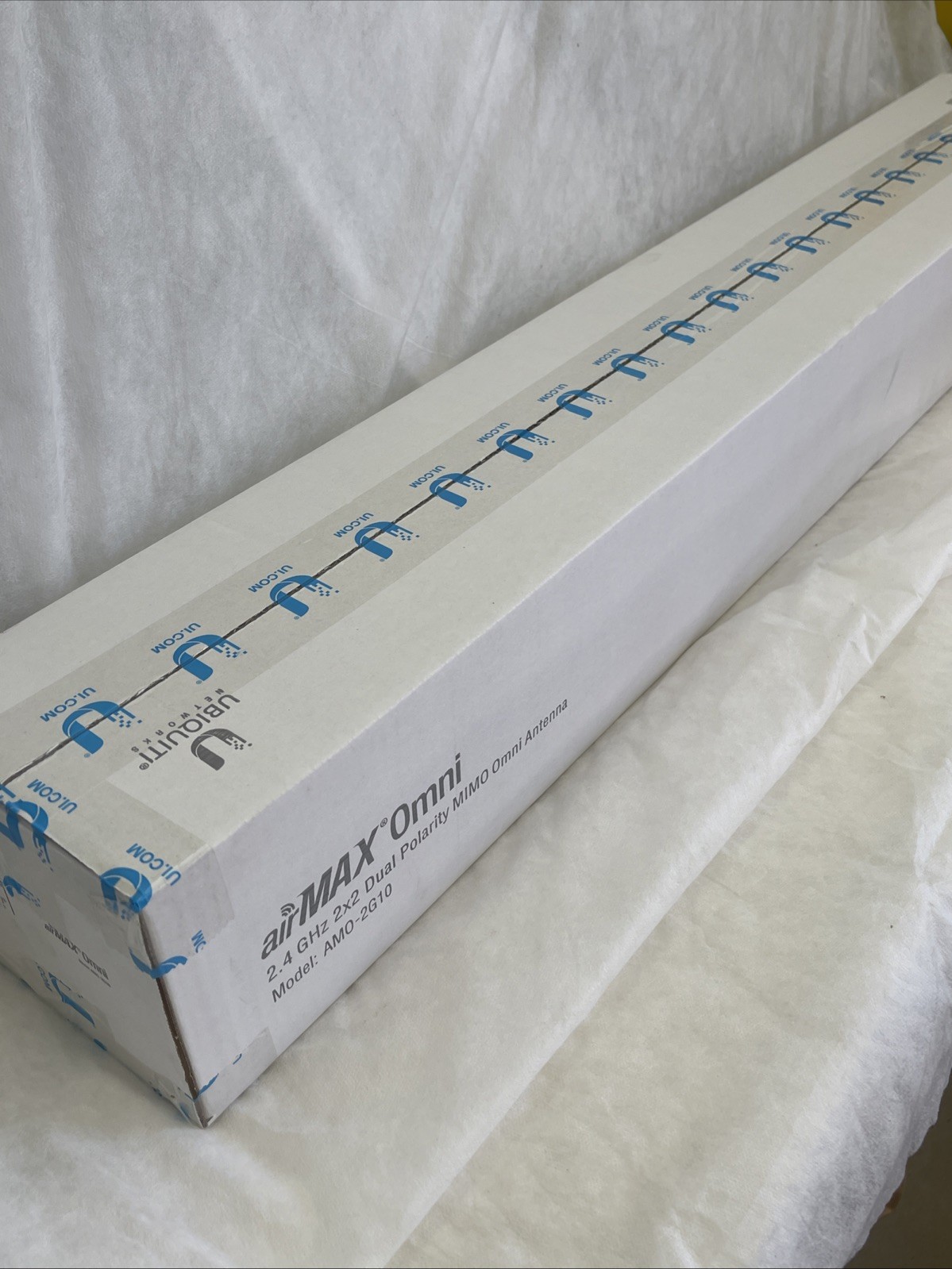 NEW Ubiquiti airMAX Omni AMO-2G10 Antenna, 2.4GHz 2x2 Dual Polarity MIMO
