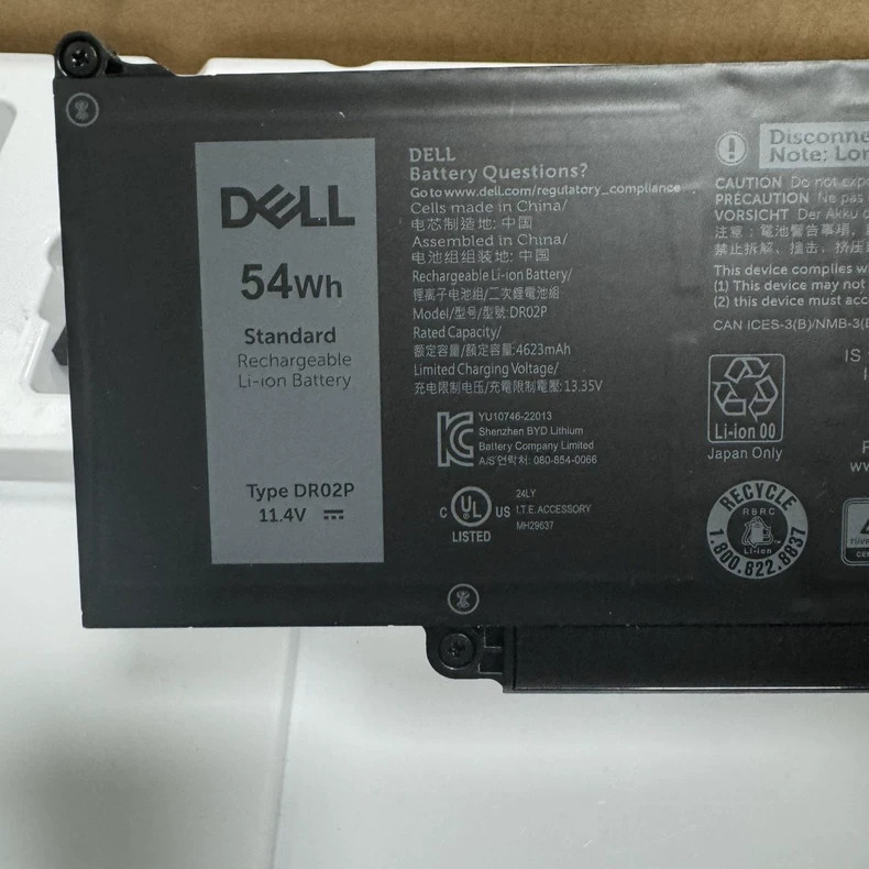 Genuine DR02P 54WH Dell Battery Latitude 14 3440 5440 15 5540 5550 13 5340 R73TC