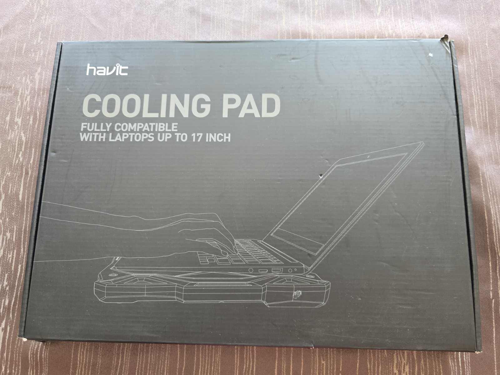Havit ***Laptop Cooling Pad & USB***  Compatible w/ 17" laptops - Open box