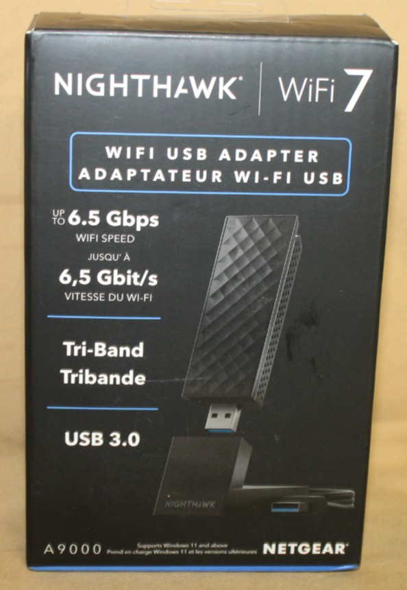 Netgear Nighthawk A9000 Tri-Band Wi-Fi 7 USB 3.0 Adapter - Sealed