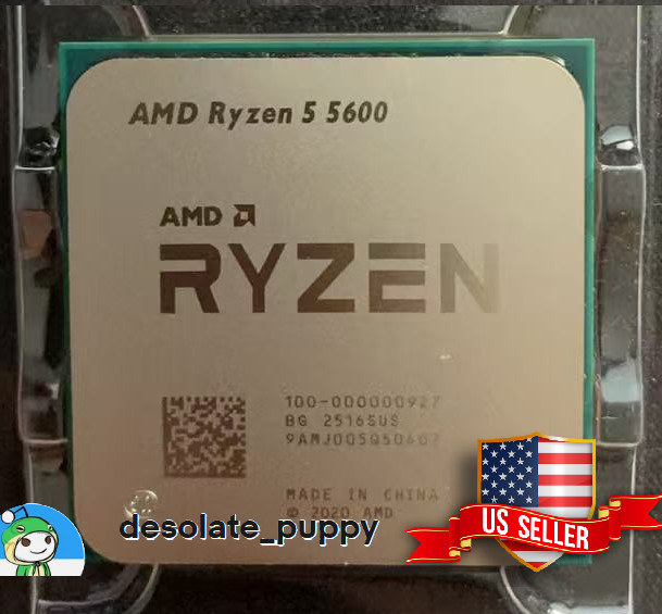 (New) AMD Ryzen 5 5600 Vermeer Zen3 6-Core 12-Thread AM4 CPU Processor OEM Tray
