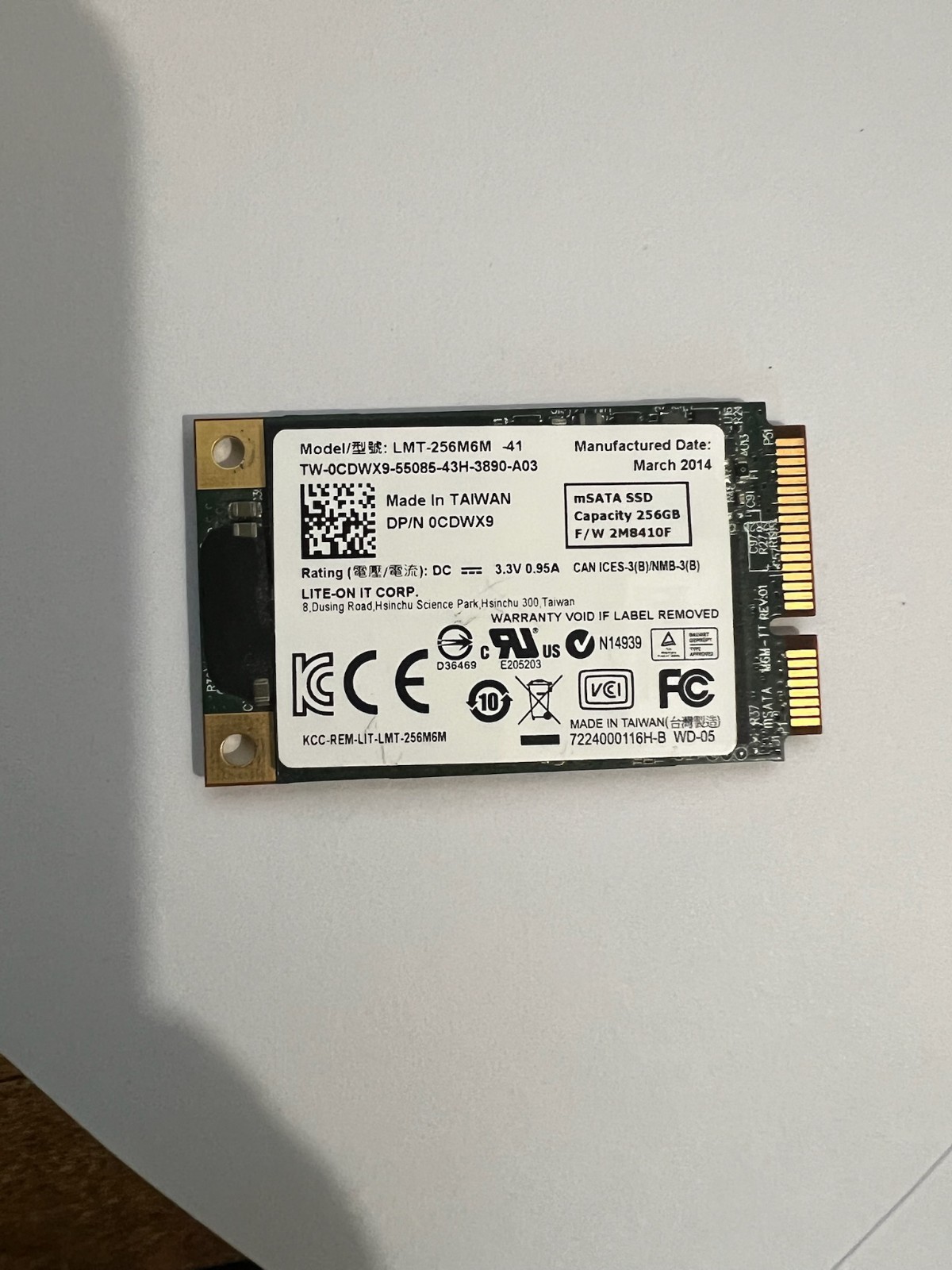 Misc. 256GB mSATA SSD WITH WINDOWS 11 PRO UEFI INSTALLED & ACTIVATED
