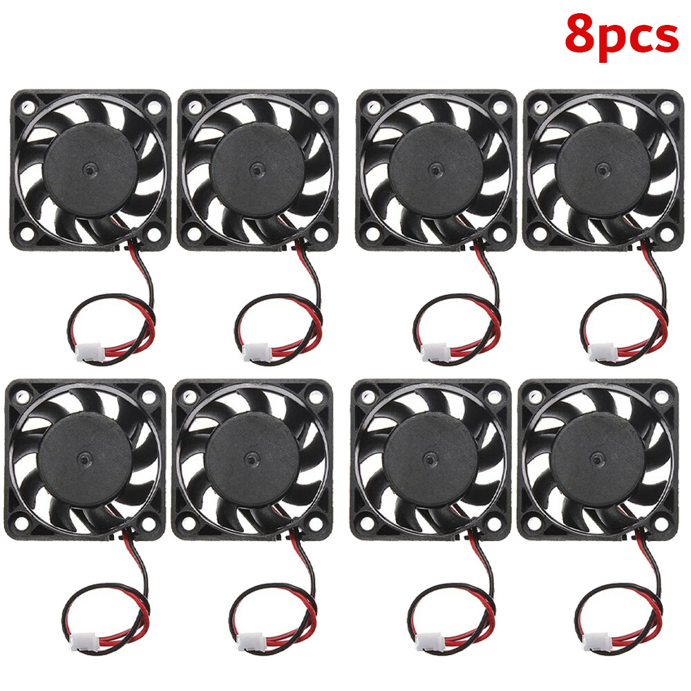 8 x 12V Mini Silent Cooling Computer Fan - Small 40mm x 10mm DC Brushless 2-pin