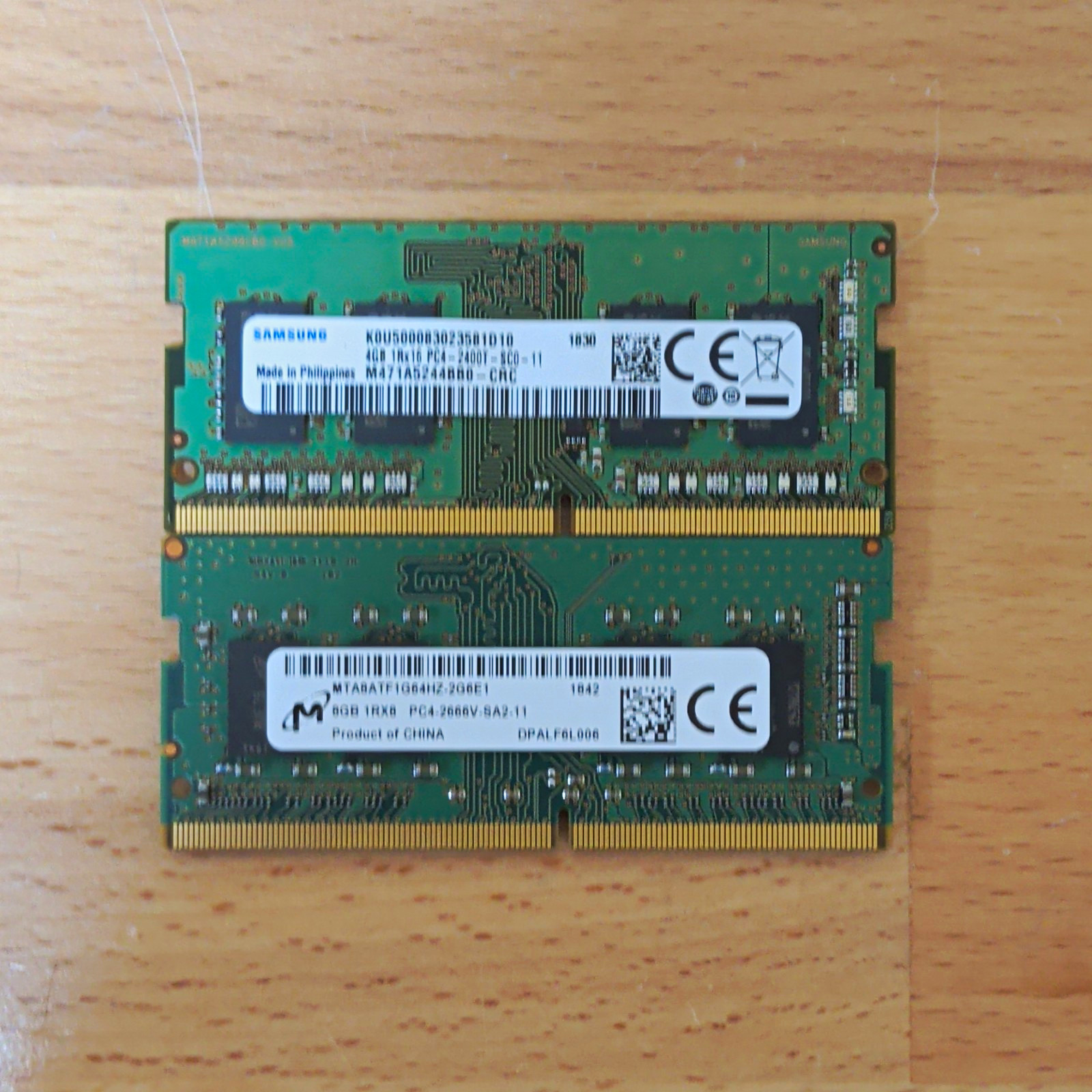 LOT of 2 SODIMM RAM sticks 12GB total (1x8 & 1x4) TESTED