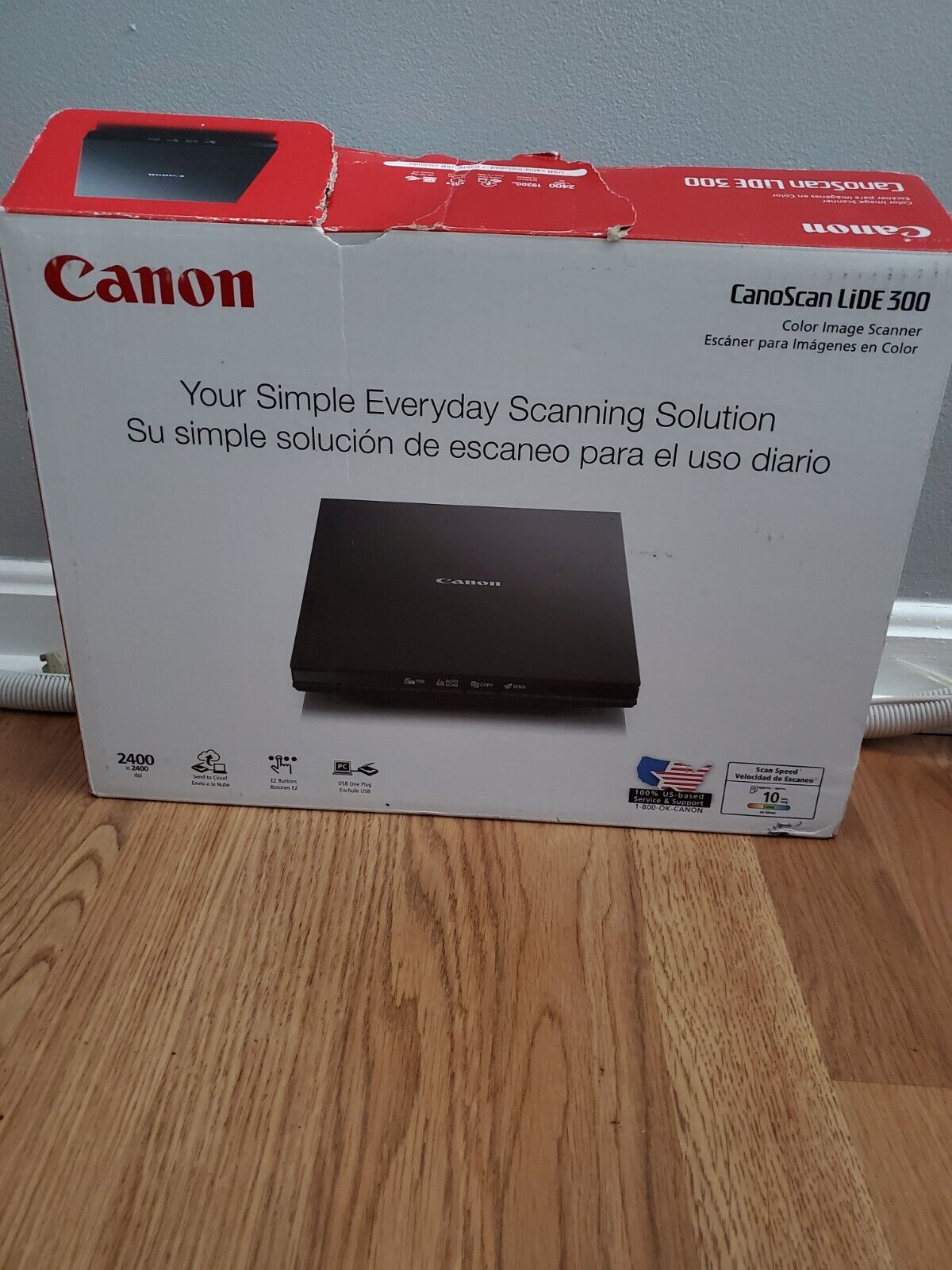 NEW OPEN BOX Canon CanoScan LiDE 300 Compact Slim Color Flatbed Image Scanner