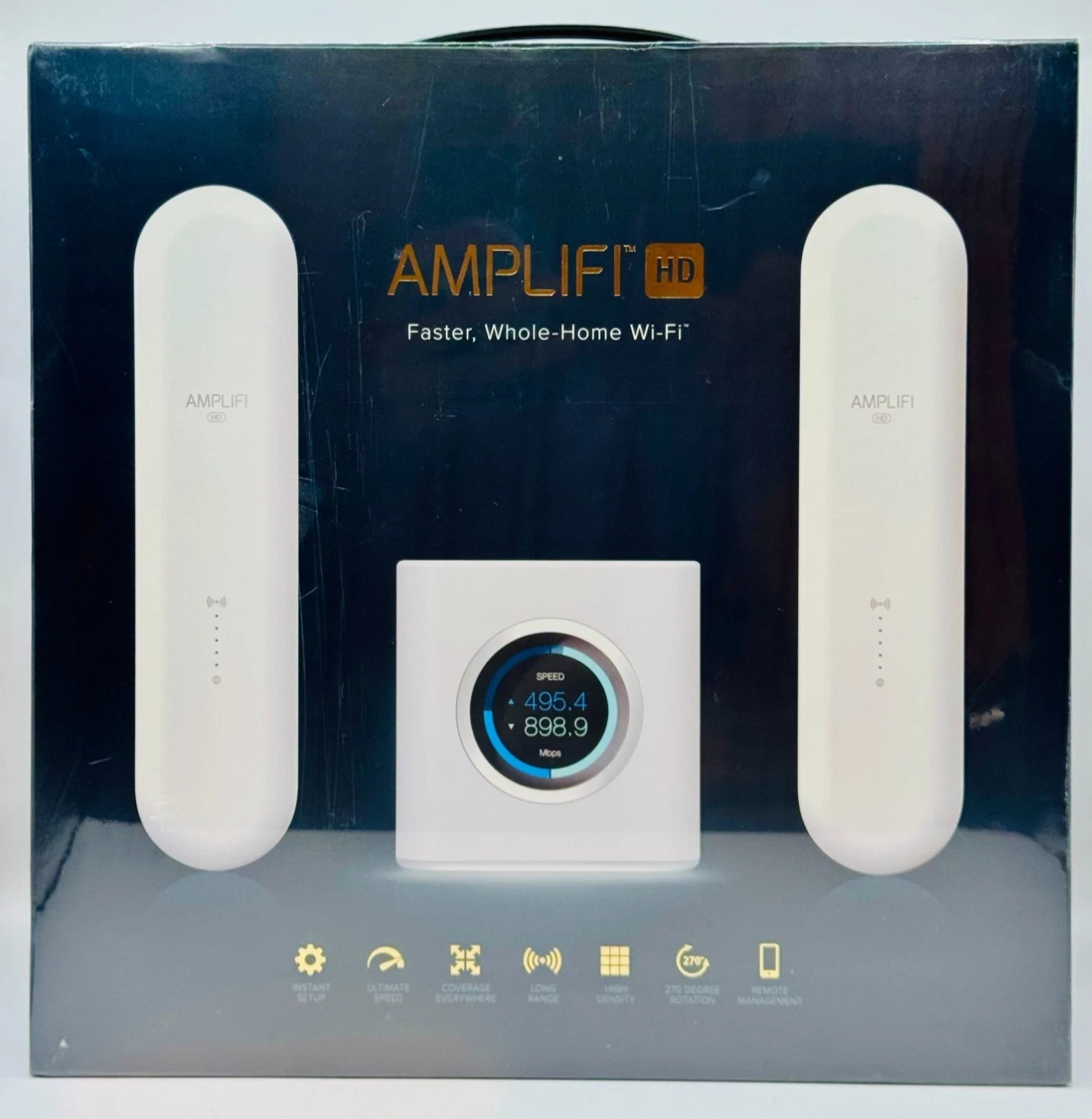 New Sealed Ubiquiti AmpliFi Dual-Band Mesh Wi-Fi System (AFi-HD-US)