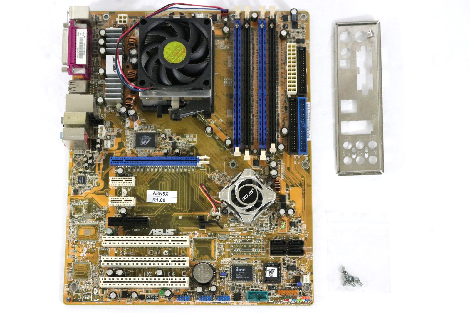 ASUS A8N5X AMD Socket 939 ATX Motherboard w/Bracket & AMD Athlon 64 3800+ 2.4GHz